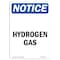 Signmission OSHA Notice Sign, 10" Height, Aluminum, Hydrogen Gas Sign, Portrait, V-13575 OS-NS-A-710-V-13575 - alternate 1